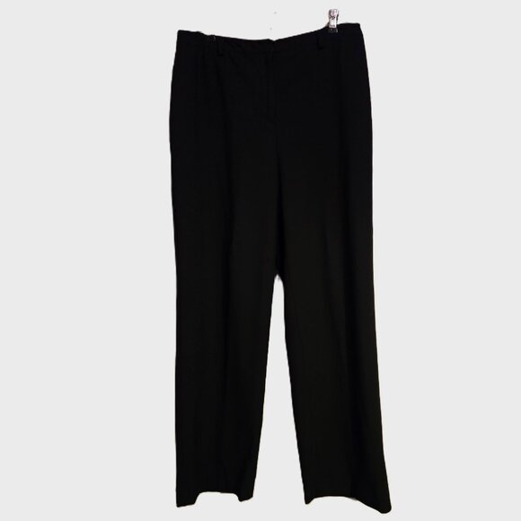 AS-NEW Charter Club Black Stretch Trouser Slacks Dress Pants, Straight Leg 10P - Picture 1 of 3